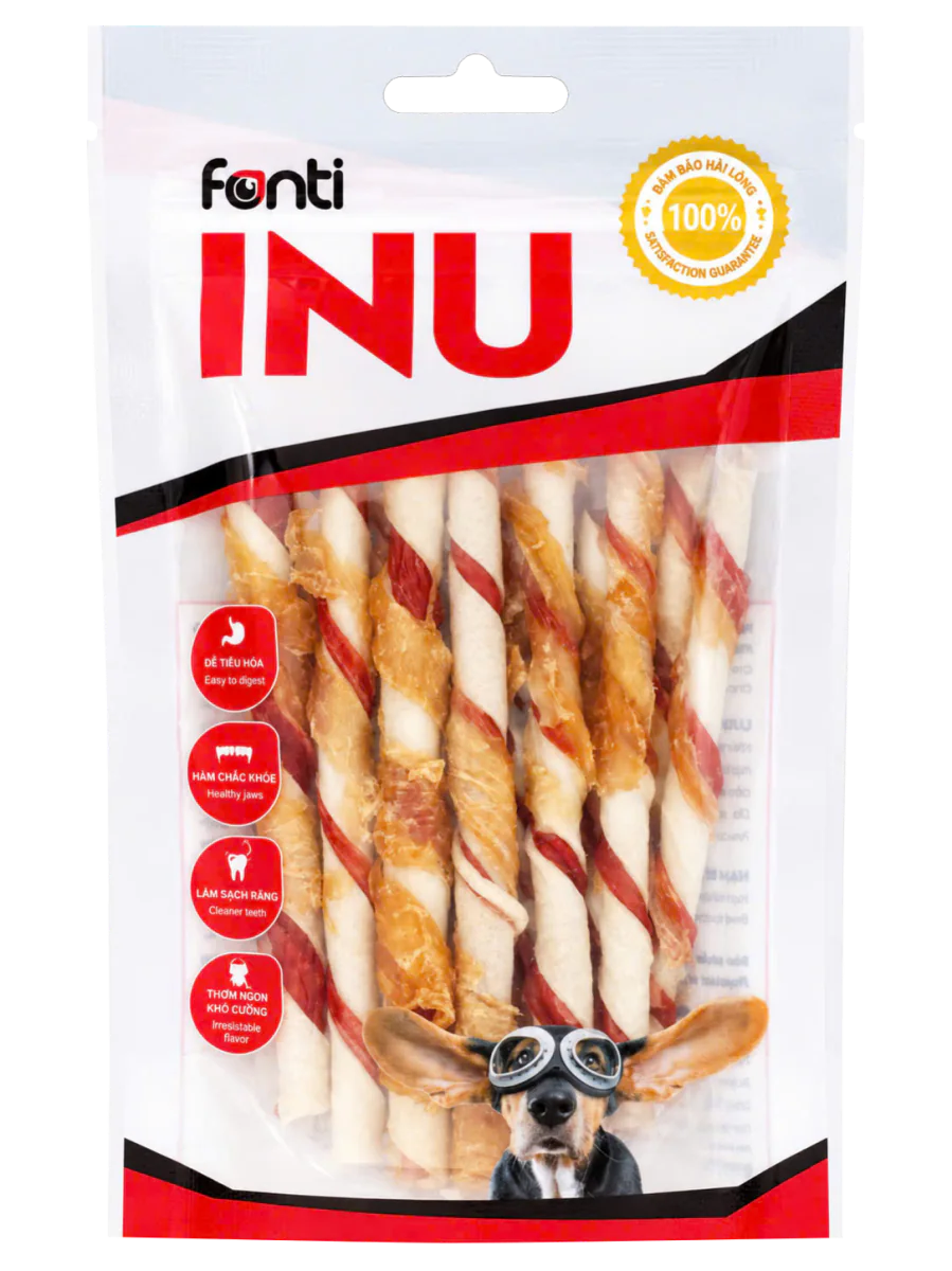 Que gặm da heo quấn gà