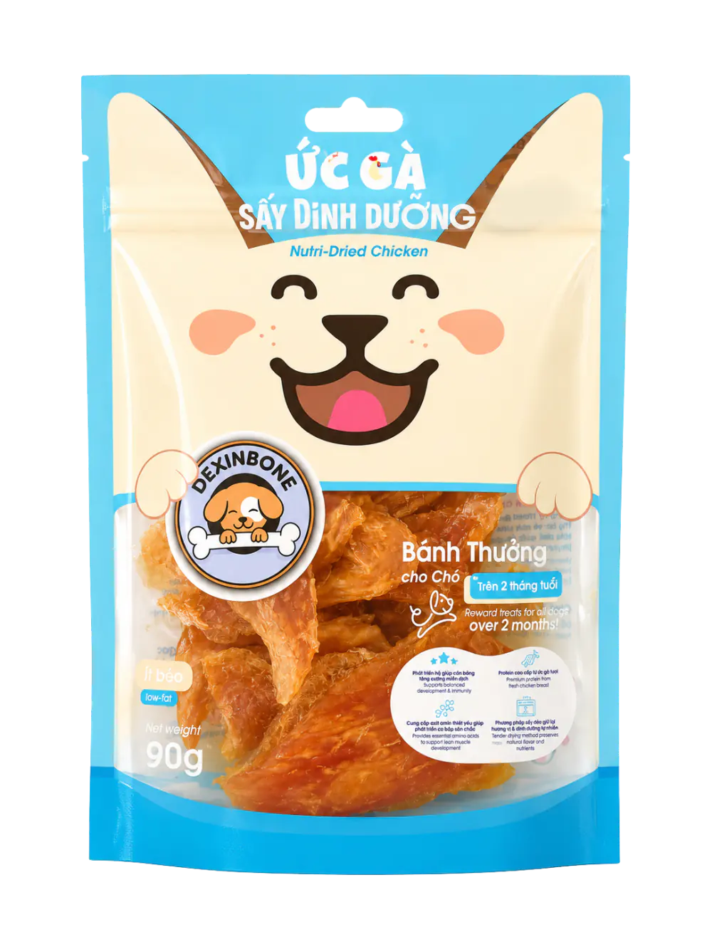 Ức gà sấy dinh dưỡng cho chó