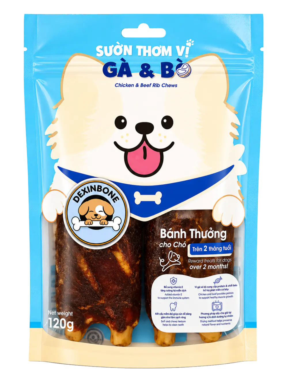Sườn thơm vị gà & bò