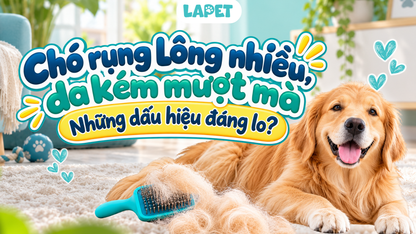 Chó rụng lông nhiều, da kém mượt mà: Những dấu hiệu đáng lo?