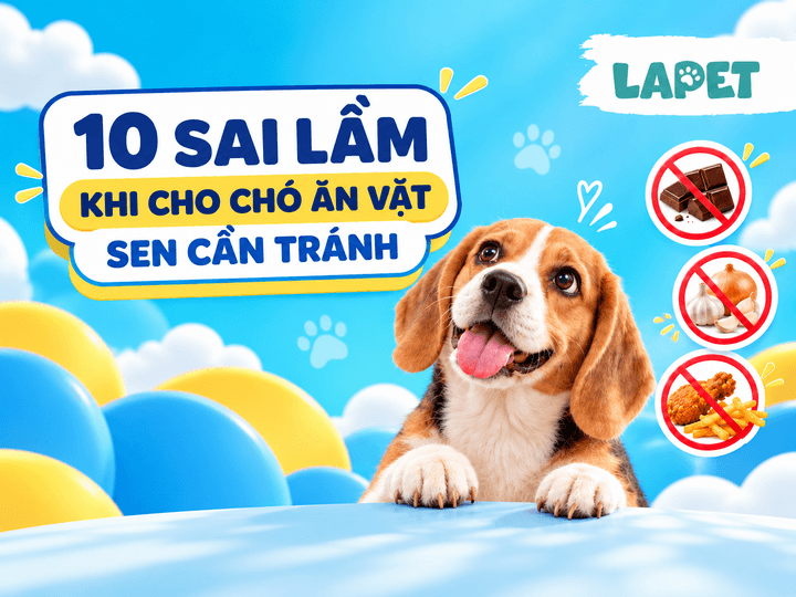  10 SAI LẦM KHI CHO CHÓ ĂN VẶT SEN CẦN TRÁNH