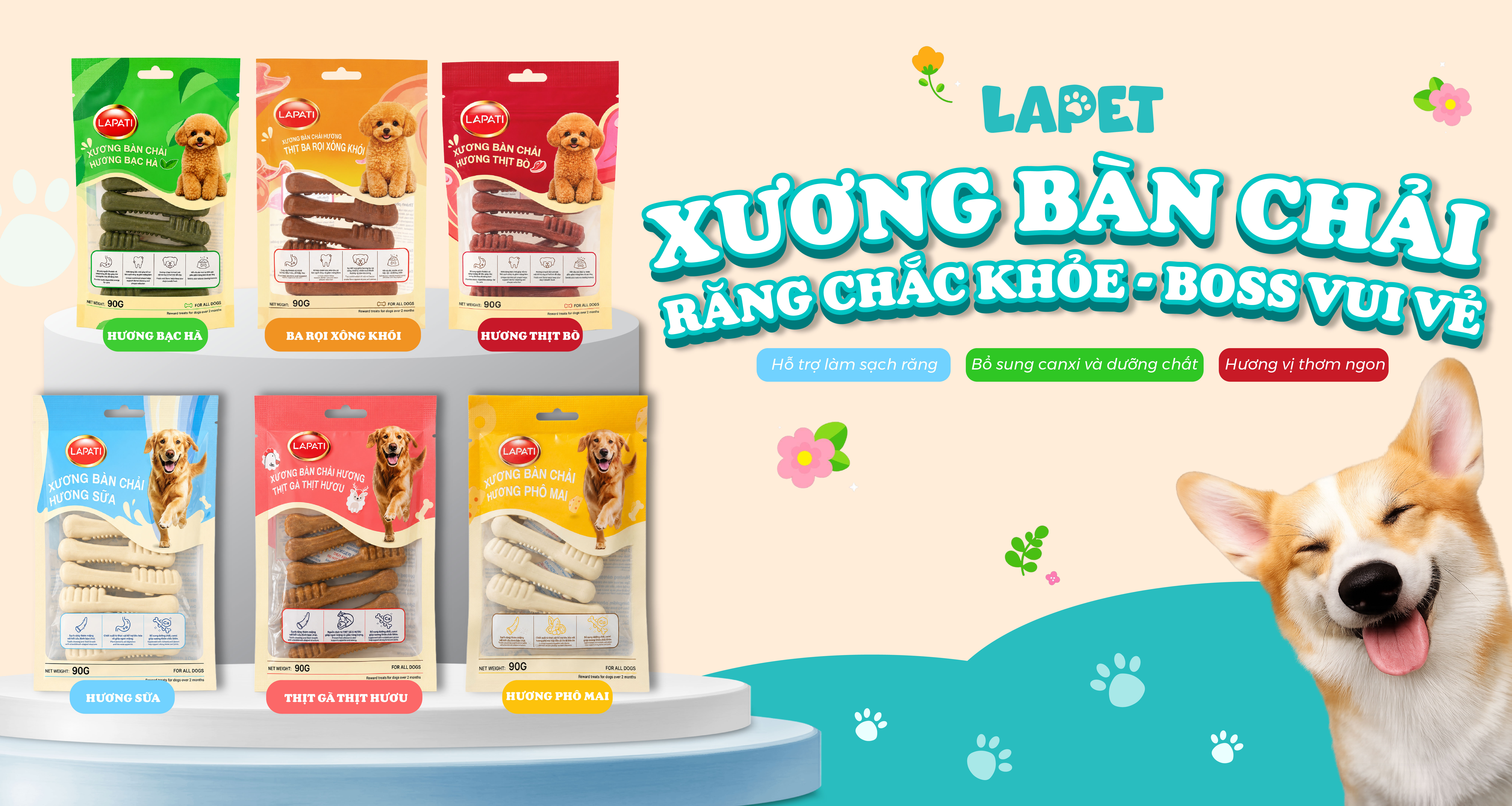 Xương bàn chải LAPATI: "Giải pháp đánh răng cơ học" hiệu quả cho chó