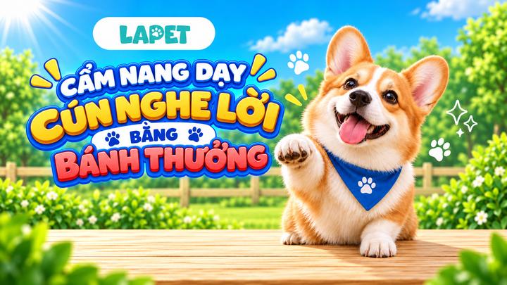 CẨM NANG DẠY CÚN NGHE LỜI BẰNG BÁNH THƯỞNG 