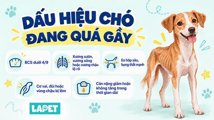 Làm thế nào để chó tăng cân an toàn và khỏe mạnh?