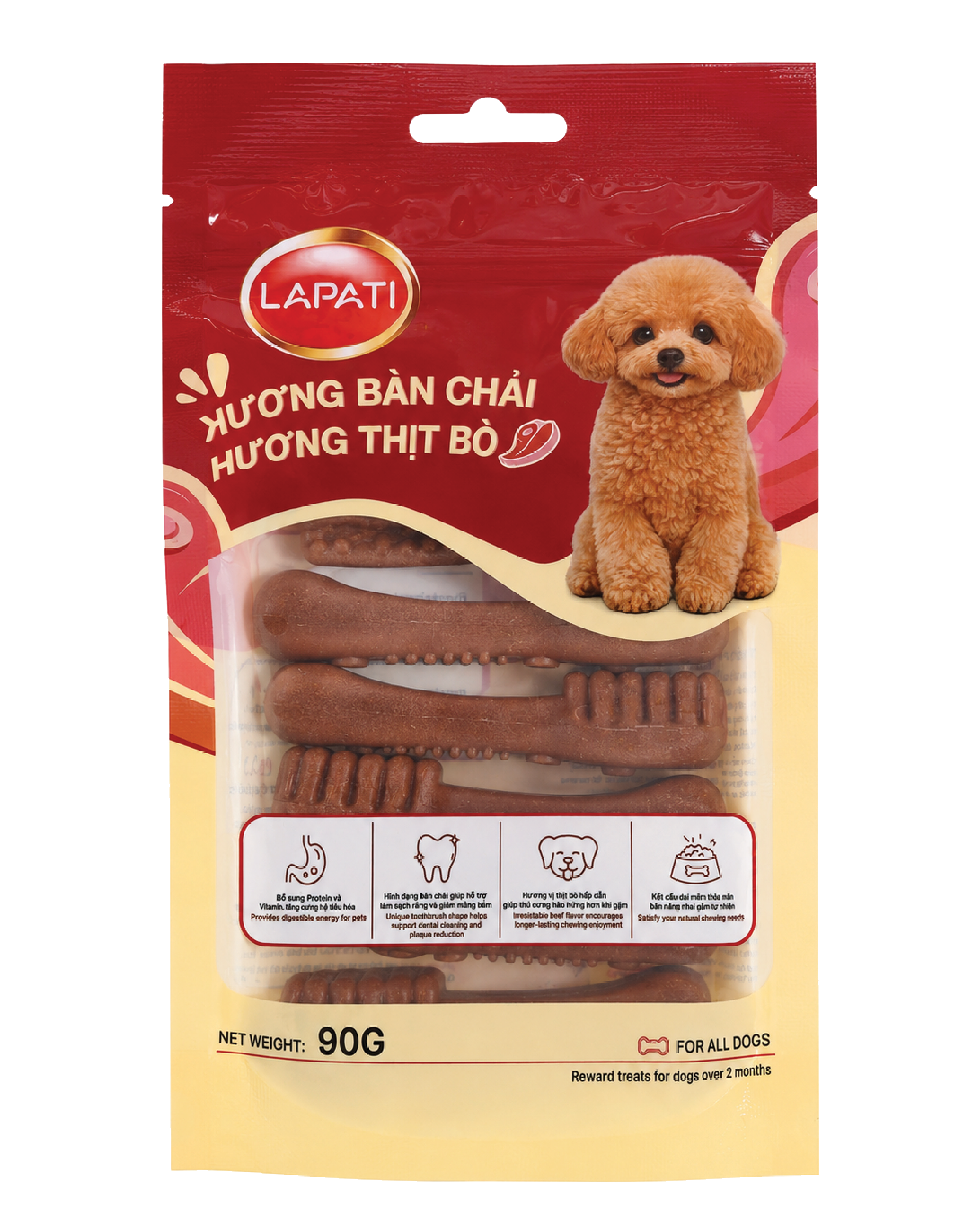 Xương bàn chải hương thịt bò