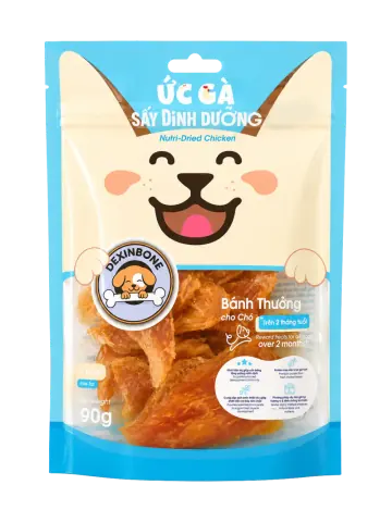 Ức gà sấy dinh dưỡng cho chó